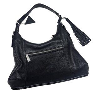 Rudsak Atelier Noir Black Pebbled Leather Hobo NWOT